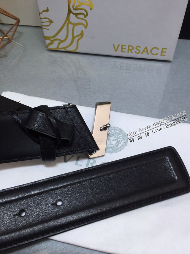VERSVE高端男士皮帶 範思哲V字形美杜莎圖案帶扣皮帶  jjp1323